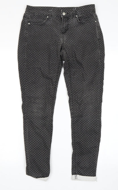 Topshop Womens Multicoloured Polka Dot  Skinny Jeans Size 28 in L28 in