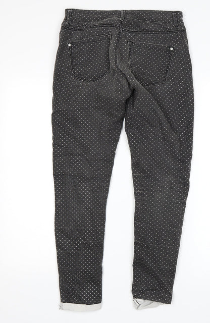 Topshop Womens Multicoloured Polka Dot  Skinny Jeans Size 28 in L28 in