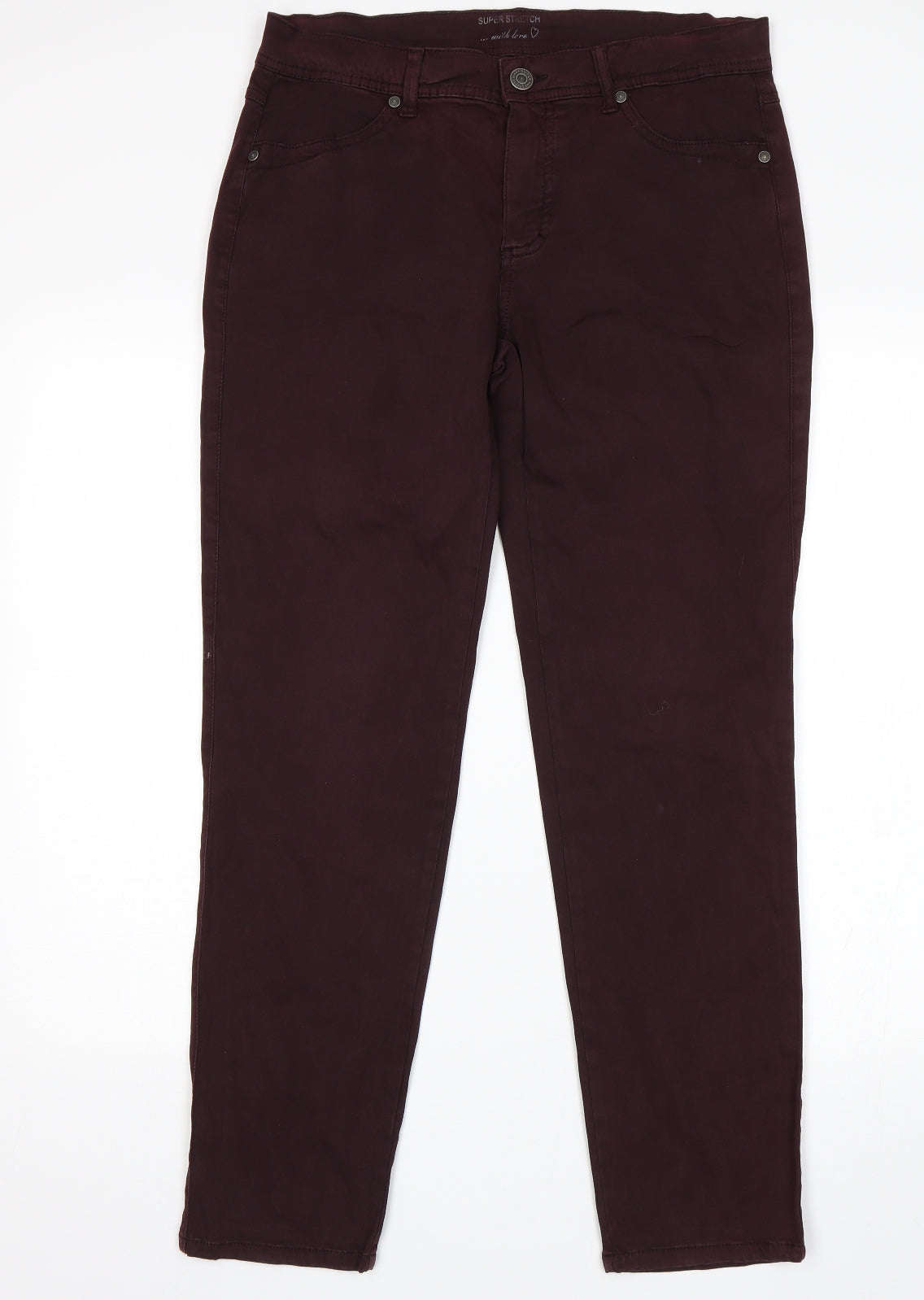 Womens UK Size 34 in Preworn Regular Fit Skinny Purple Jeans