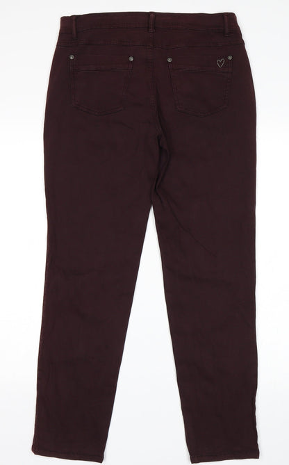 Womens UK Size 34 in Preworn Regular Fit Skinny Purple Jeans