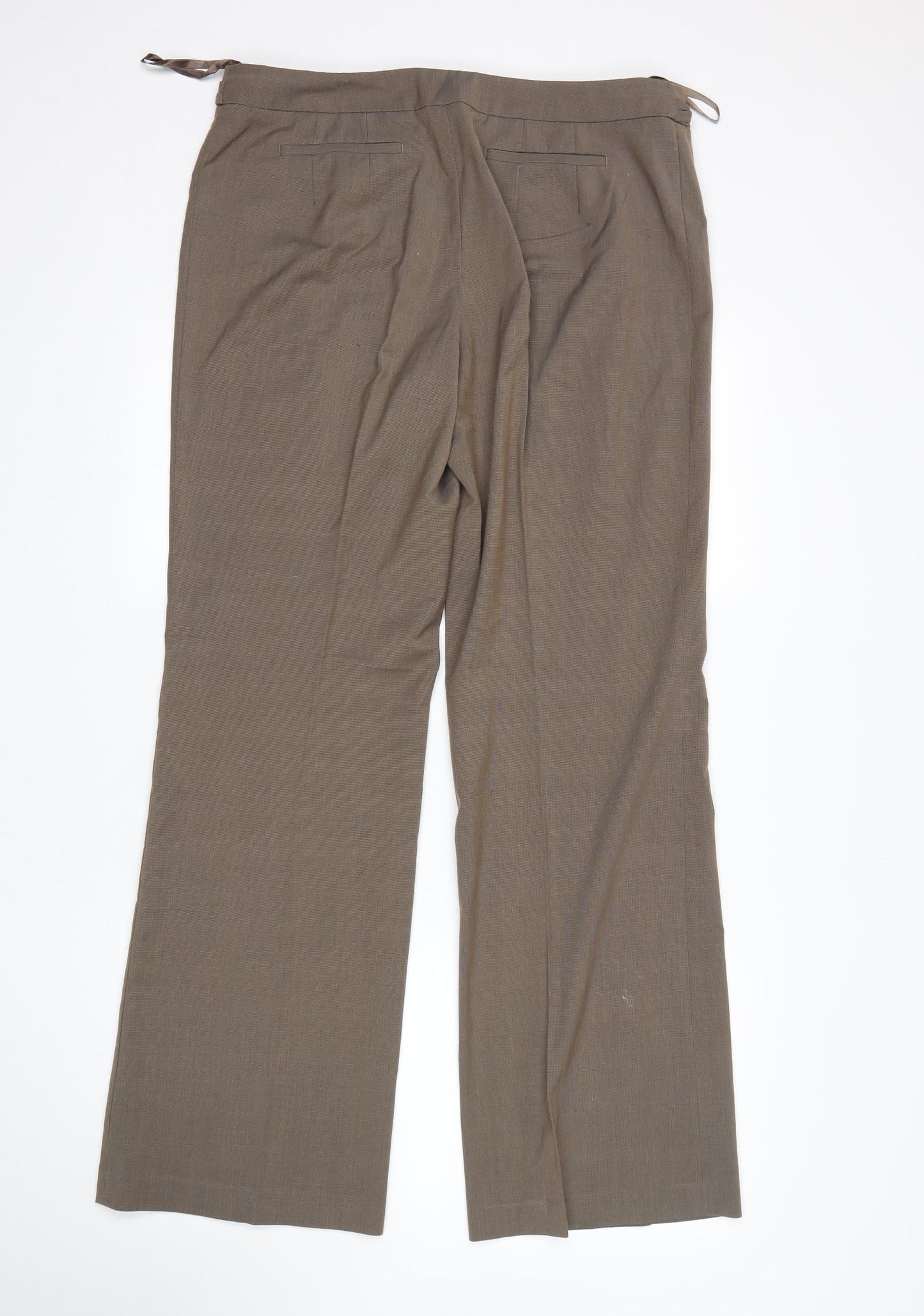 Womens UK Size 14 NEXT Regular Fit  Brown Trousers