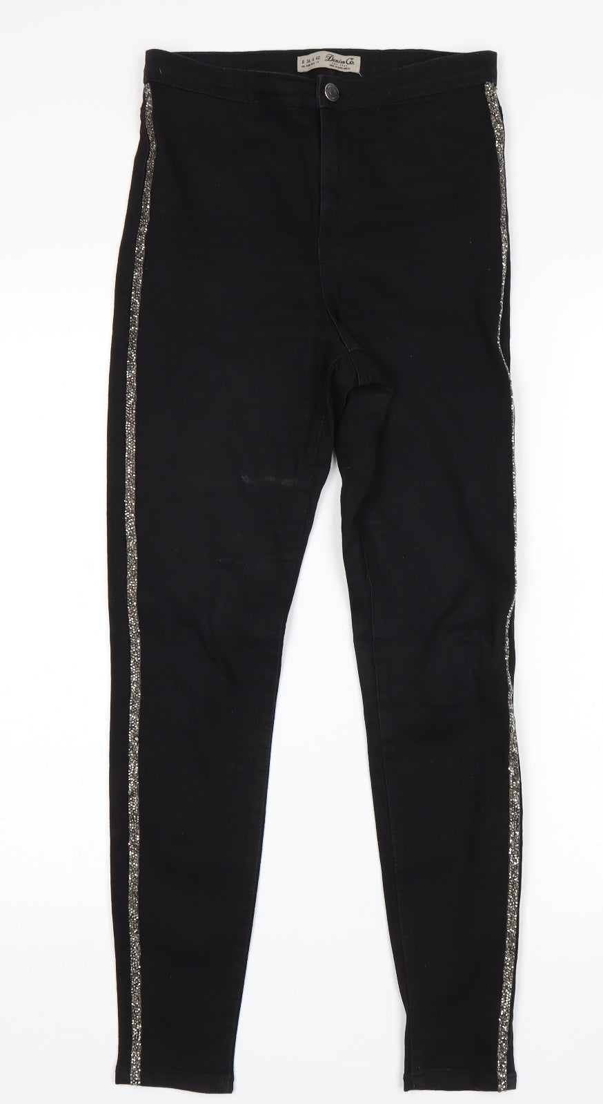 Denim Co Womens Black   Skinny Jeans Size 8 L27 in