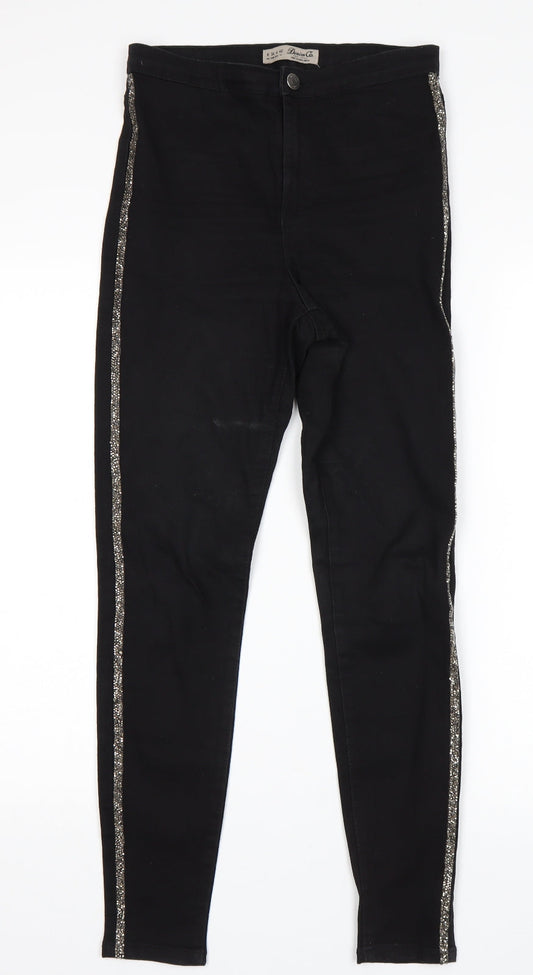 Denim Co Womens Black   Skinny Jeans Size 8 L27 in