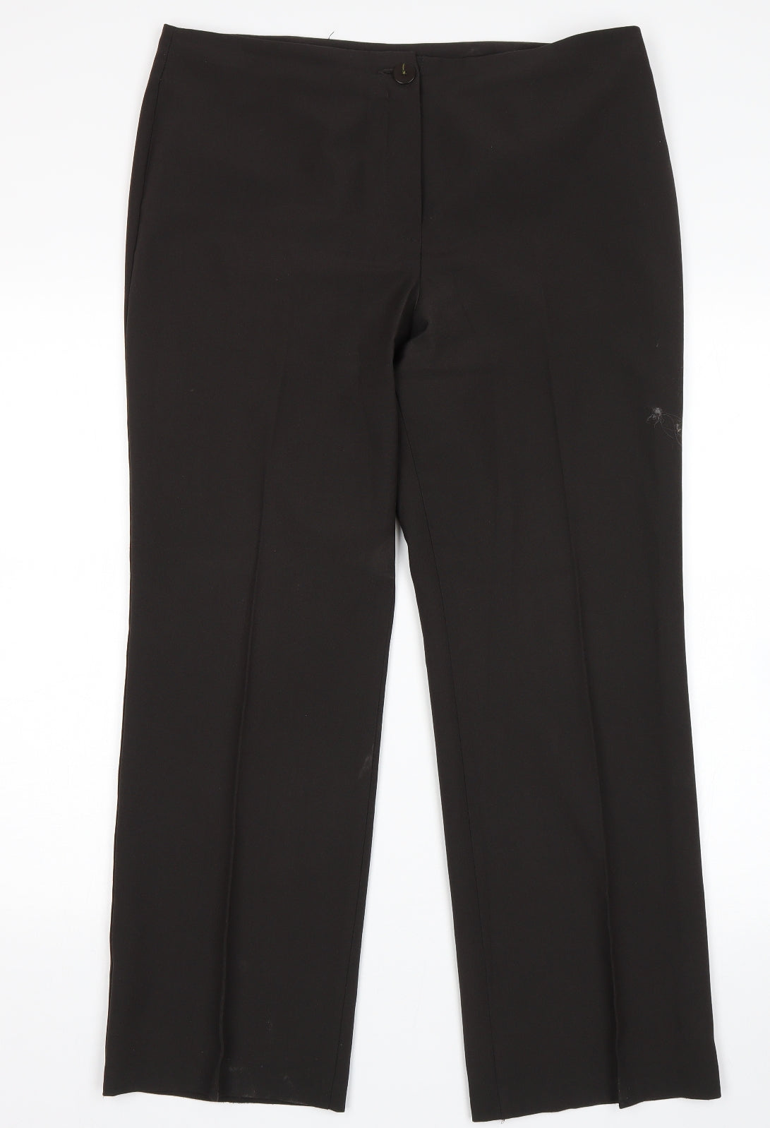 Womens UK Size 14 M&S Regular Fit  Black Trousers