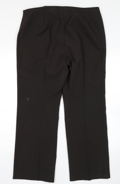Womens UK Size 14 M&S Regular Fit  Black Trousers