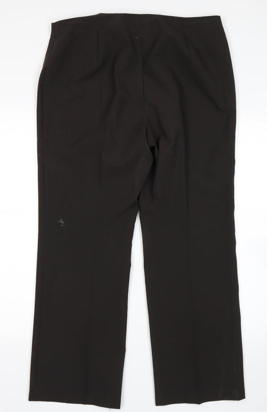 Womens UK Size 14 M&S Regular Fit  Black Trousers
