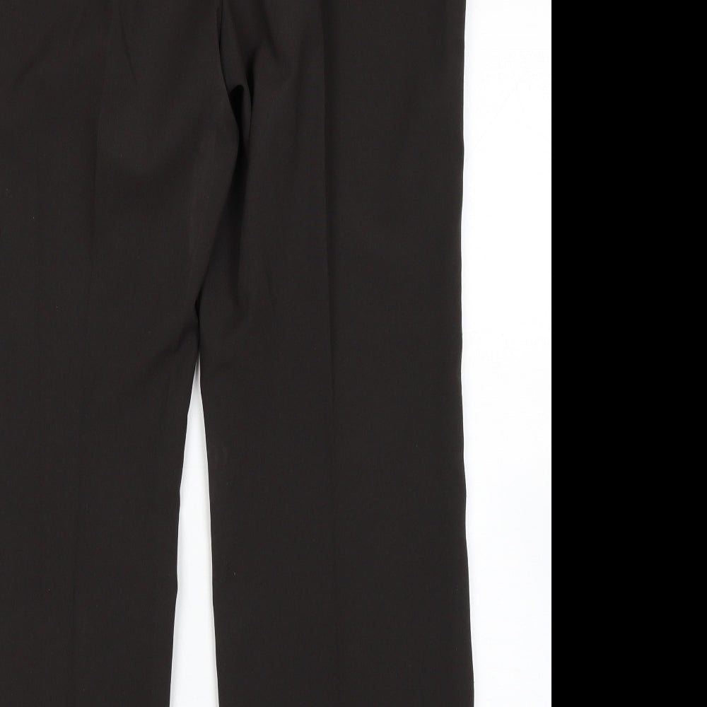 Womens UK Size 14 M&S Regular Fit  Black Trousers
