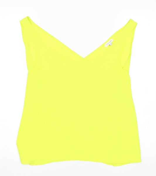 Womens UK Size 12 River Island Green Basic Tank