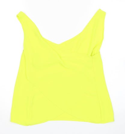Womens UK Size 12 River Island Green Basic Tank