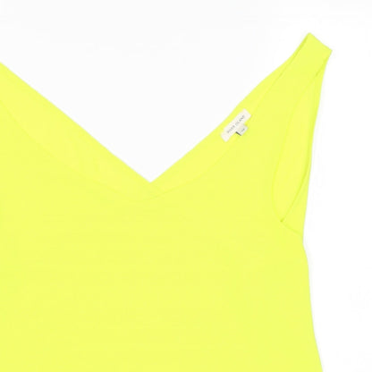 Womens UK Size 12 River Island Green Basic Tank