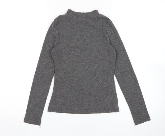 Matalan Girls Grey   Pullover Jumper Size 10 Years