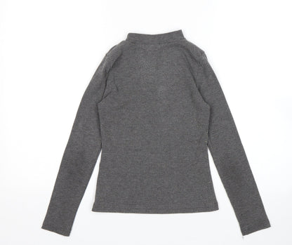 Matalan Girls Grey   Pullover Jumper Size 10 Years
