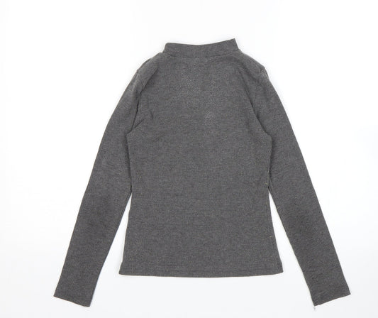 Matalan Girls Grey   Pullover Jumper Size 10 Years
