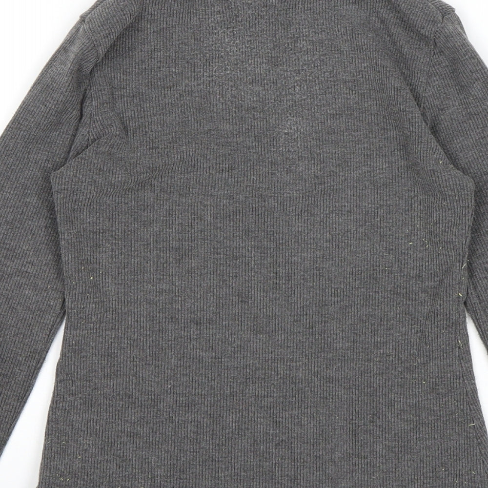Matalan Girls Grey   Pullover Jumper Size 10 Years