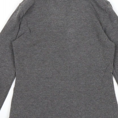 Matalan Girls Grey   Pullover Jumper Size 10 Years