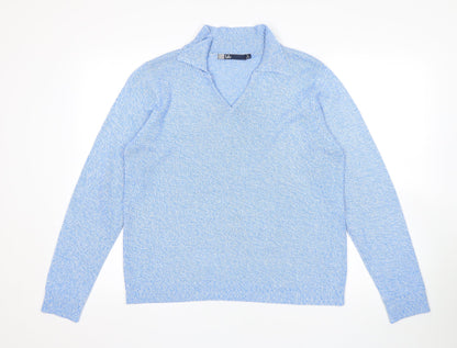 Womens UK Size M Ble Blue Pullover Jumper
