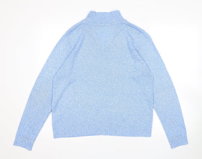 Womens UK Size M Ble Blue Pullover Jumper