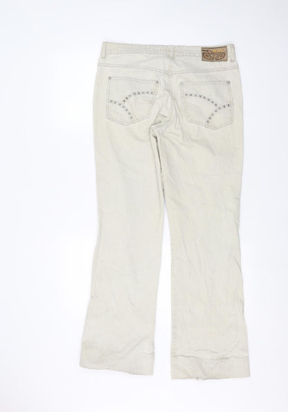 mac Womens Beige   Bootcut Jeans Size 34 in L29 in