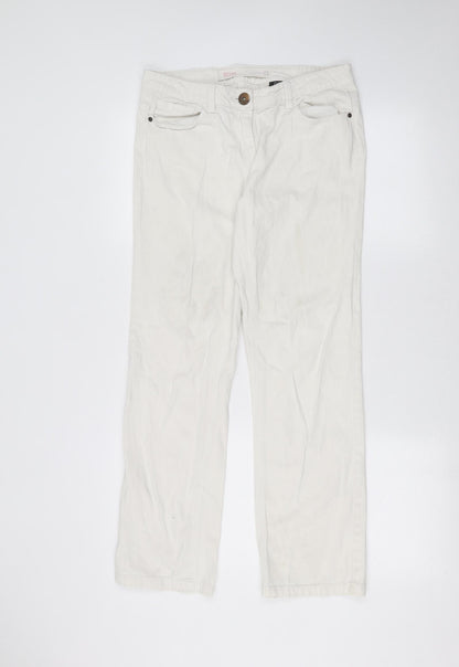 NEXT Womens White   Skinny Jeans Size 10 L27 in