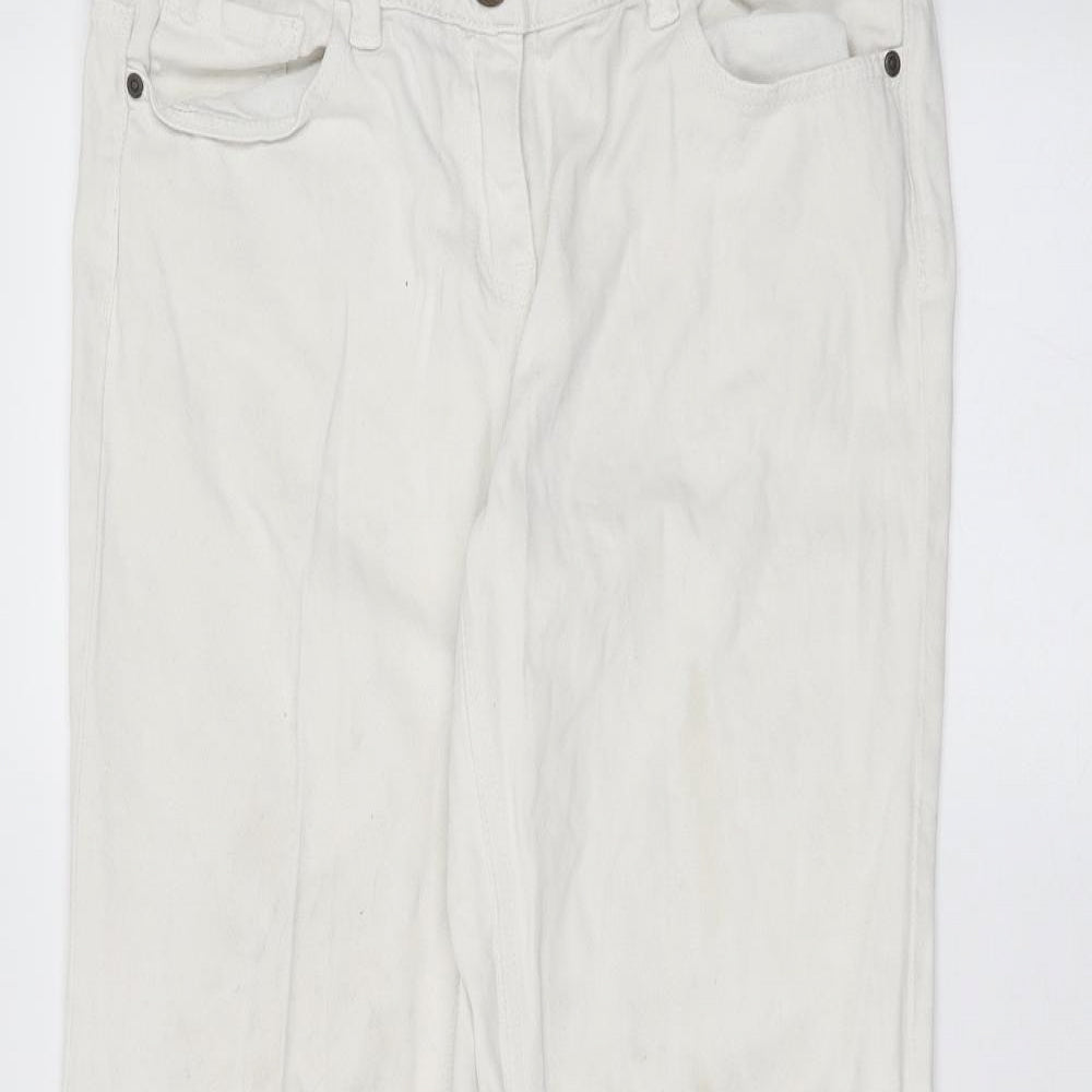 NEXT Womens White   Skinny Jeans Size 10 L27 in