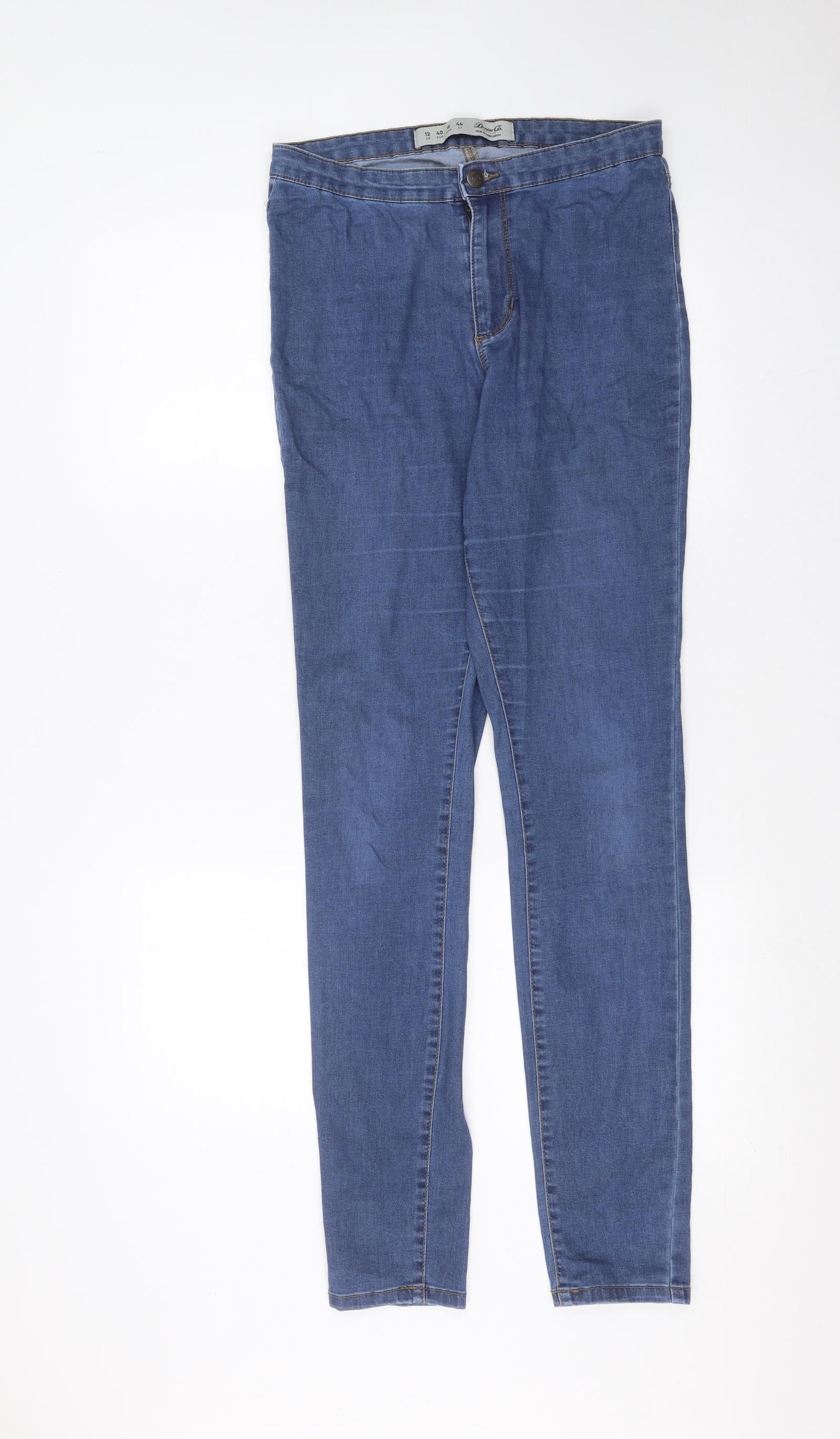 Denim & Co. Womens Blue   Jegging Jeans Size 12 L29 in
