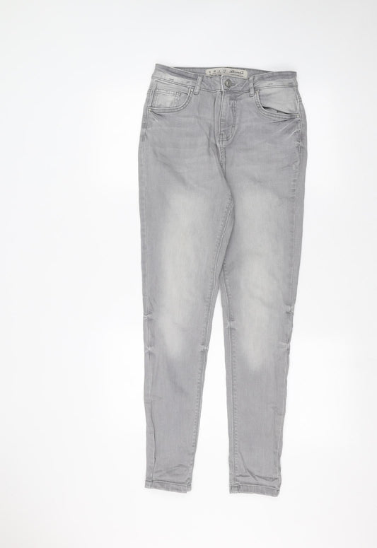 Denim & Co. Womens Grey   Skinny Jeans Size 10 L28 in