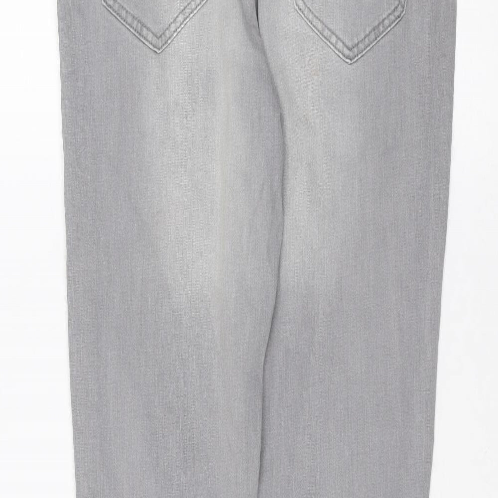 Denim & Co. Womens Grey   Skinny Jeans Size 10 L28 in