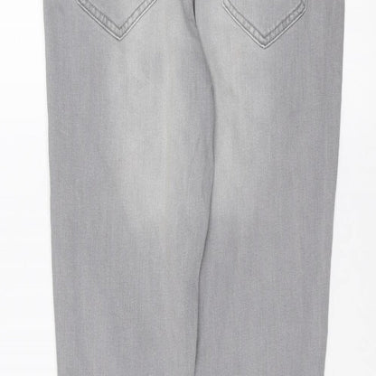 Denim & Co. Womens Grey   Skinny Jeans Size 10 L28 in