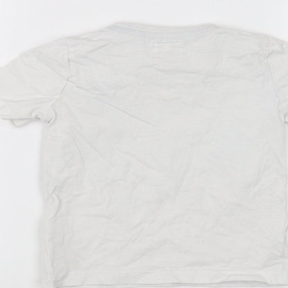 TU Boys White   Basic T-Shirt Size 3 Years