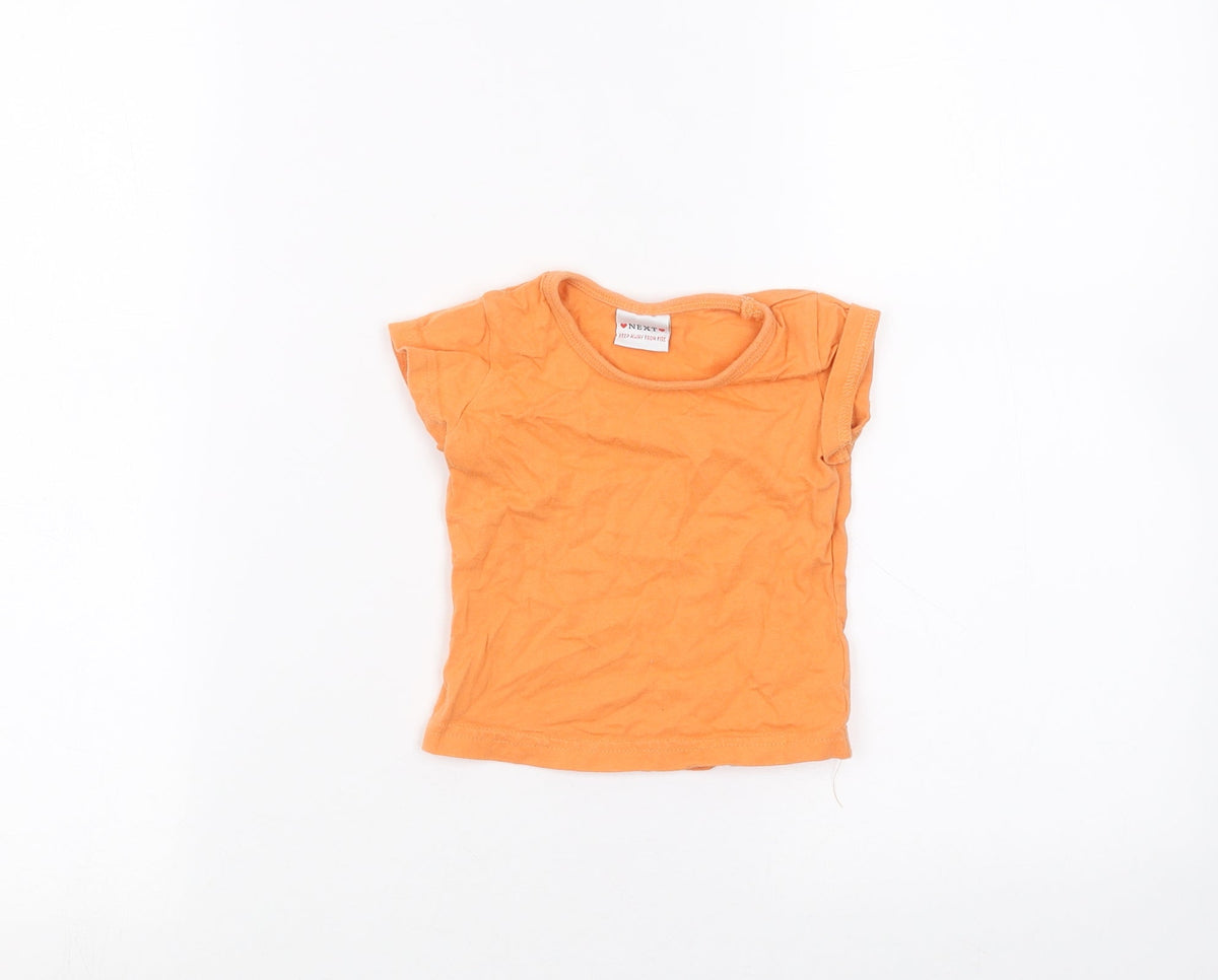 NEXT Baby Orange   Basic T-Shirt Size 3-6 Months