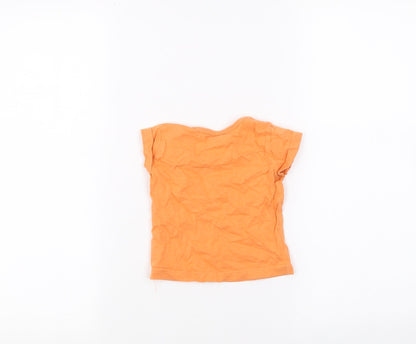 NEXT Baby Orange   Basic T-Shirt Size 3-6 Months