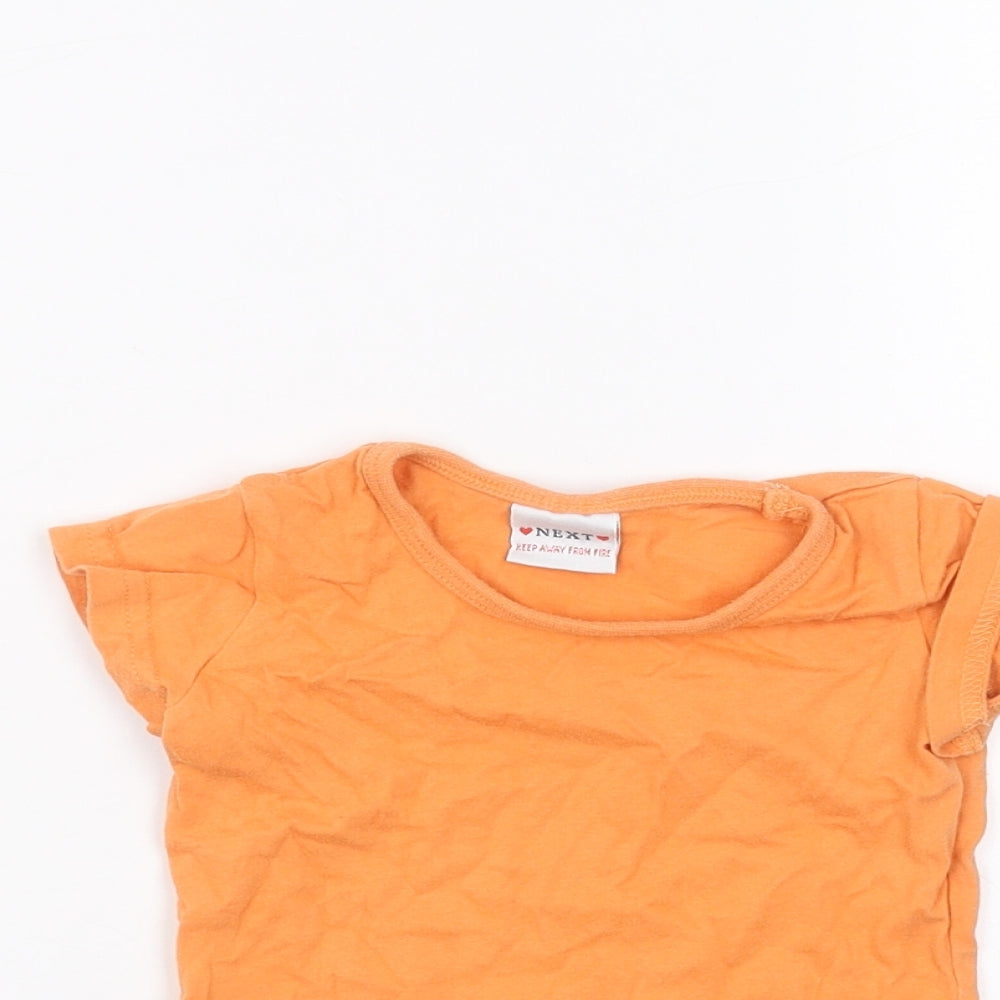 NEXT Baby Orange   Basic T-Shirt Size 3-6 Months