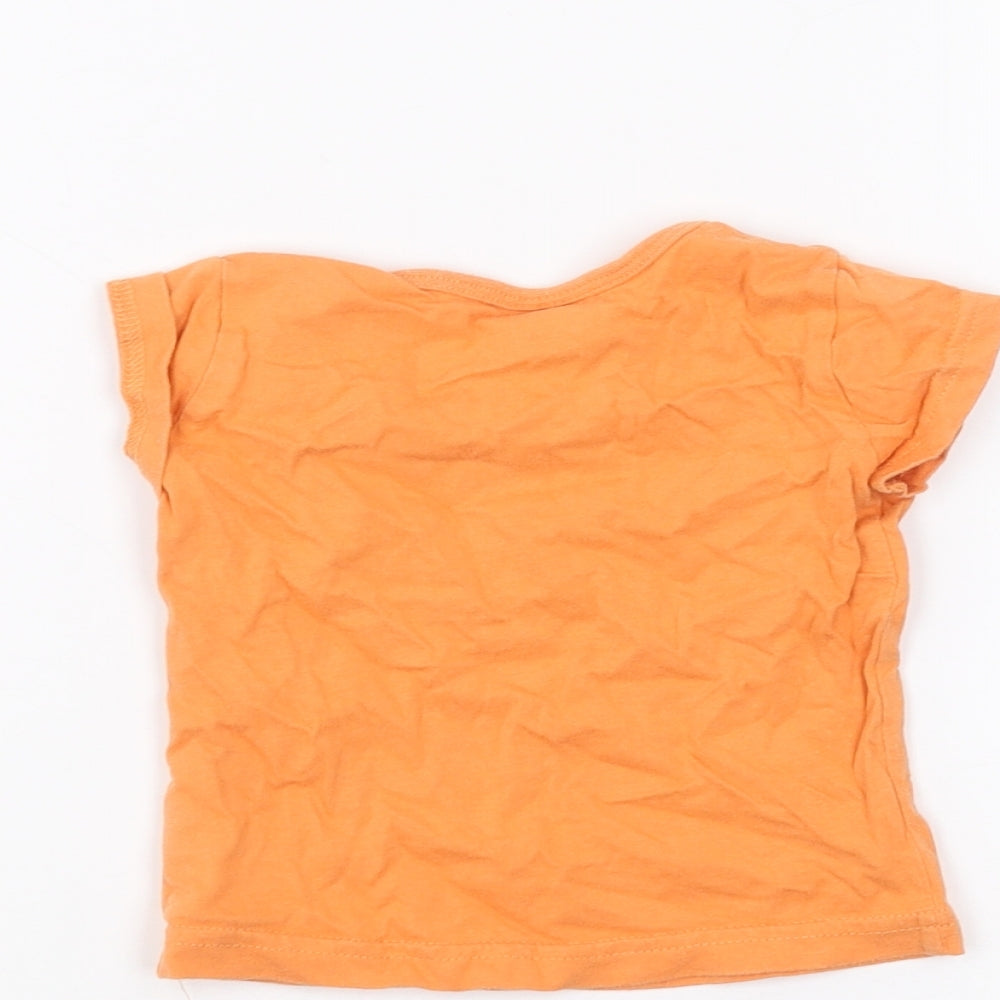 NEXT Baby Orange   Basic T-Shirt Size 3-6 Months