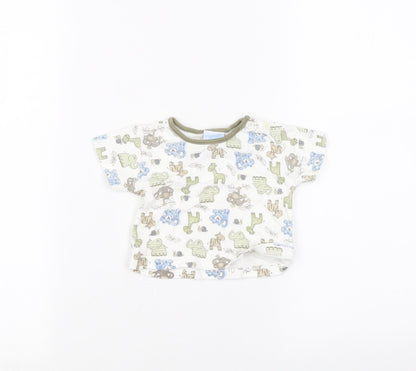 Rockabye-Baby Baby White   Basic T-Shirt Size 0-3 Months