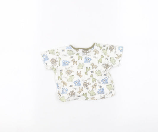 Rockabye-Baby Baby White   Basic T-Shirt Size 0-3 Months