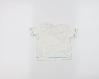 George Baby White   Basic T-Shirt Size 3-6 Months
