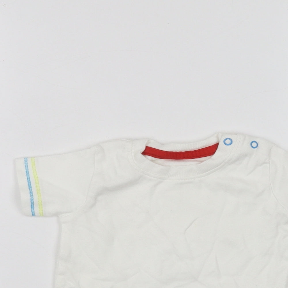 George Baby White   Basic T-Shirt Size 3-6 Months