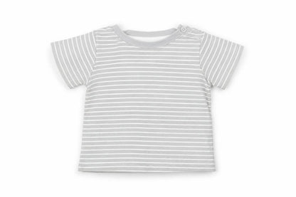 Early Days Baby Grey Striped  Basic T-Shirt Size 6-9 Months
