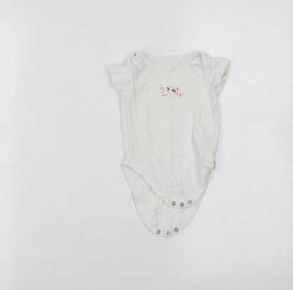 George Baby White   Babygrow One-Piece Size 3-6 Months