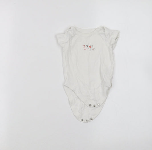George Baby White   Babygrow One-Piece Size 3-6 Months