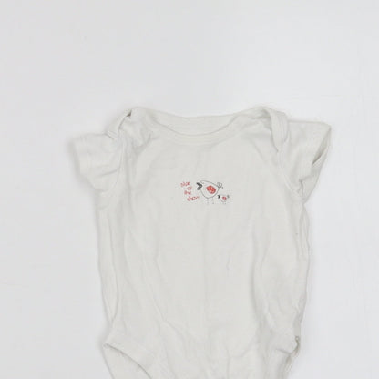 George Baby White   Babygrow One-Piece Size 3-6 Months