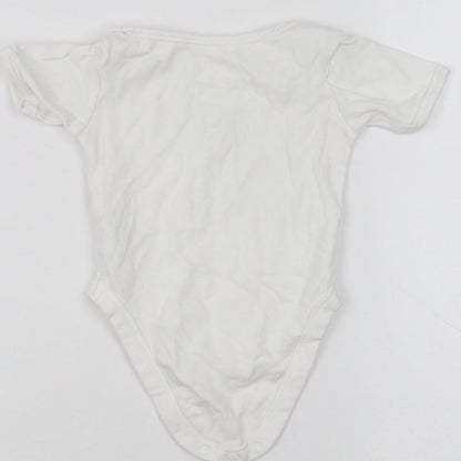 Mothercare Baby White   Babygrow One-Piece Size 3-6 Months