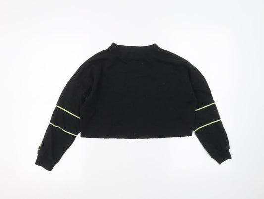 New Look Girls Black   Pullover Jumper Size 9 Years  - cropped