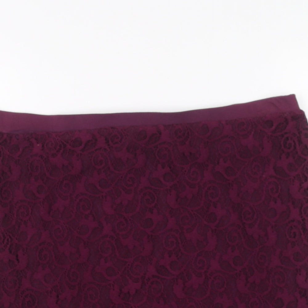 Miss Selfridge Womens Purple   Mini Skirt Size 16