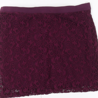 Miss Selfridge Womens Purple   Mini Skirt Size 16