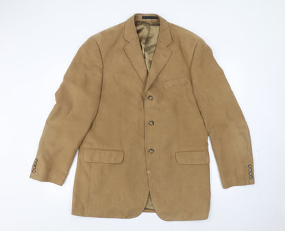 Mens UK Size 40 Preworn Regular Brown Suit Jacket