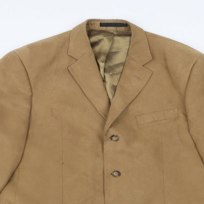 Mens UK Size 40 Preworn Regular Brown Suit Jacket