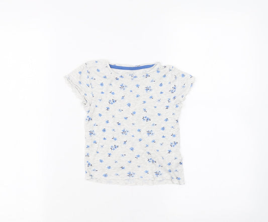 F&F Girls Grey   Basic T-Shirt Size 3-4 Years