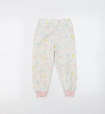 Young Dimension Girls White   Sweatpants Trousers Size 3-4 Years
