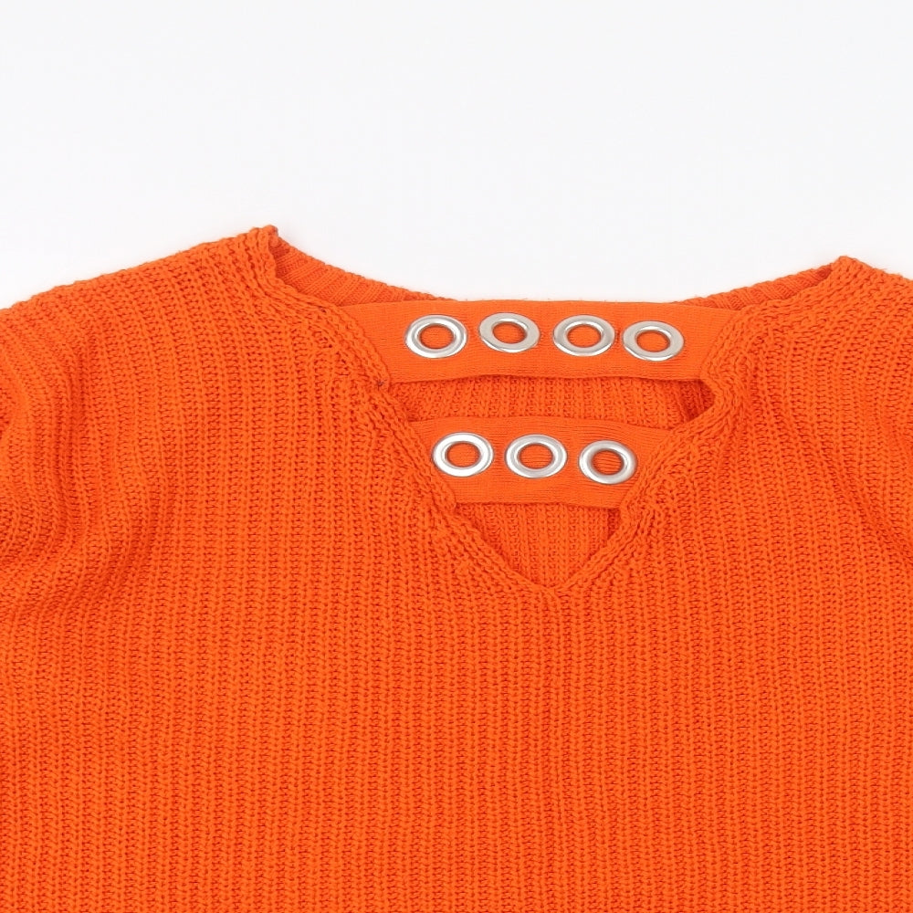 Primark Womens Orange   Pullover Jumper Size S